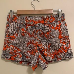 J Crew Paisley Shorts